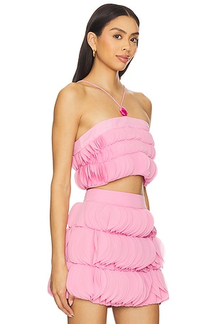 AMUR Capri Top in Pink