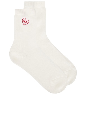 Rib Knit Slouchy Quarter Love Socks UGG