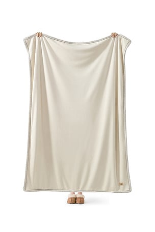 UGG Home Kirkwood UGGbraid Throw Blanket in Creme