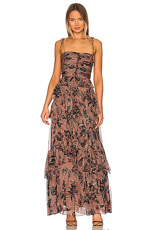 Ulla Johnson Aveline Gown in Coral | REVOLVE