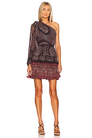 knee length dresses for ladies Ulla Johnson Rosalie Puff Sleeve Minidress in Ciel at Nordstrom, Size 2