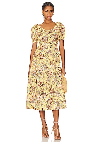 Ulla Johnson Golda Dress in Yellow