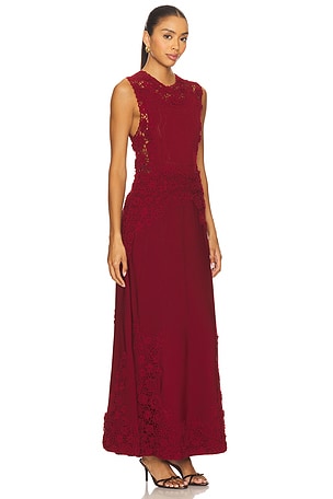 Ulla Johnson Genoveva Sleeveless Knit Maxi Dress in Burgundy