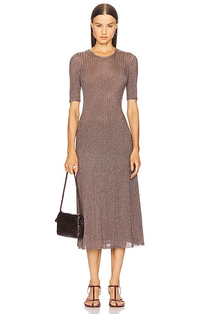 Maxine Short Sleeve Knit Midi Dress Ulla Johnson
