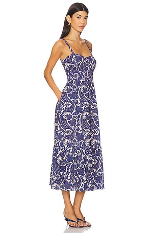 Ulla Johnson Nadine Cami Midi Dress in Blue