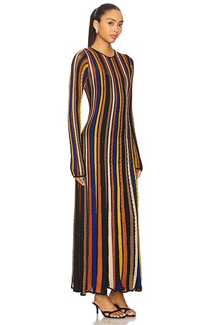 Ulla Johnson Albie Knit Long Sleeve Dress in Black