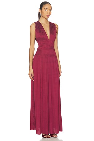 Ulla Johnson Tasneem Gown in Burgundy