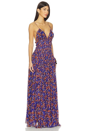 Ulla Johnson Atrani Silk Gown in Purple