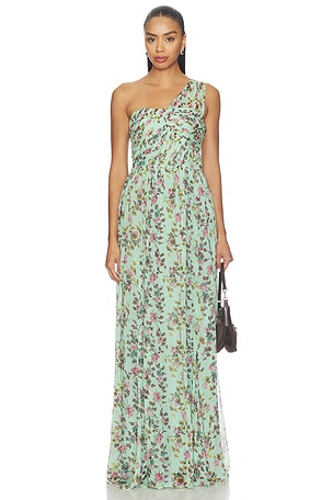 Aureline Silk One Shoulder Gown Ulla Johnson