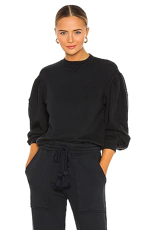 Ulla Johnson Ava Pullover in Onyx REVOLVE