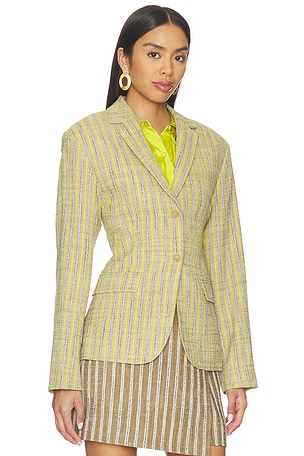 Ulla Johnson Matteo Blazer in Green,Lavender