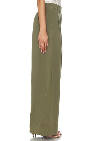 Ulla Johnson Motherwell Wide Leg Trouser Pants in Army. Size 12. Also
