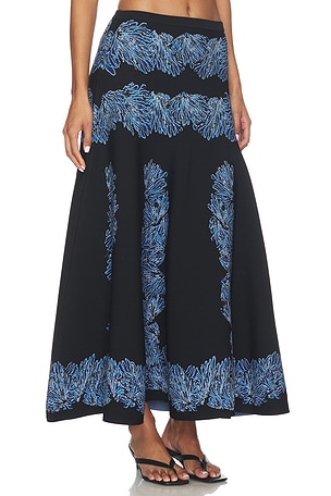 Ulla Johnson Alessia Knit Jacquard Skirt in Multi
