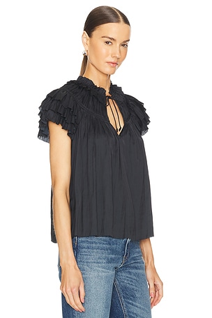 Ulla Johnson Liv Top in Black