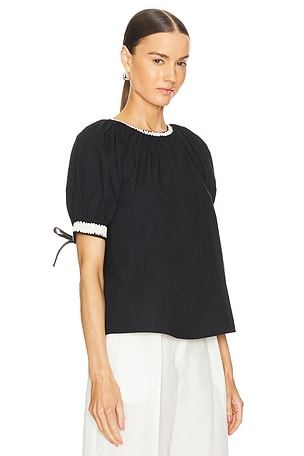 Ulla Johnson Amara Top in Black