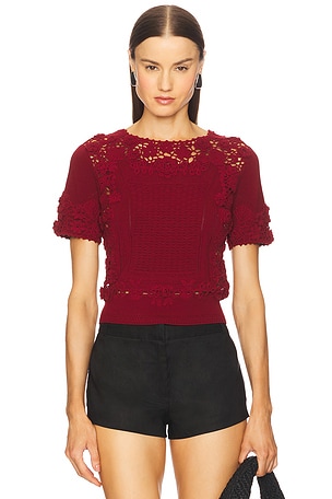 Stella Short Sleeve Knit Top Ulla Johnson