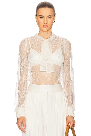 Iliana Necktie Long Sleeve Blouse Ulla Johnson