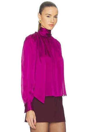 Ulla Johnson Ornament Blouse in Purple. Size 2. Also