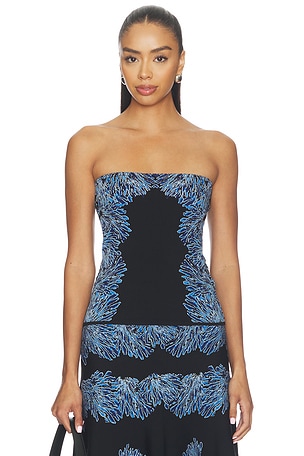 Madelie Strapless Knit Jacquard Top Ulla Johnson