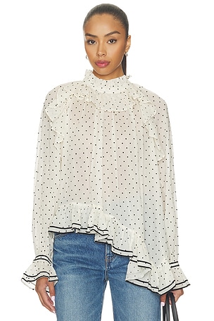 Marcella Longsleeve Cotton Blouse Ulla Johnson