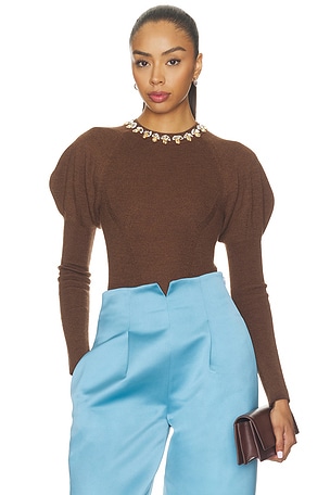 Imara Wool Bodysuit With Embellishments Ulla Johnson