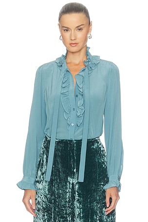 Catroux Longsleeve Silk Blouse Ulla Johnson