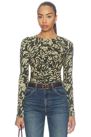 TOP DE PUNTO DE MANGA LARGA ASHA  Ulla Johnson