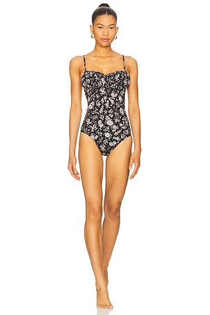 Dalila Ruched Maillot One Piece Swimsuit Ulla Johnson