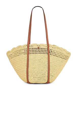 Ulla Johnson Marina Raffia Tote Bag in Neutral