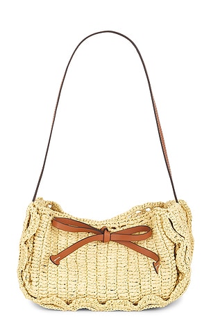 Marina Raffia Scallop Pouchette Bag Ulla Johnson