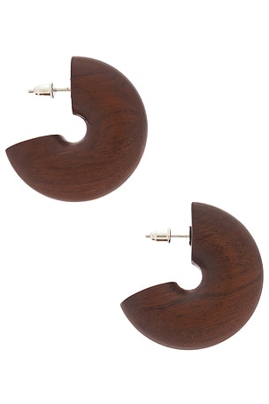 Uncommon Matters Beam Earrings in Brown