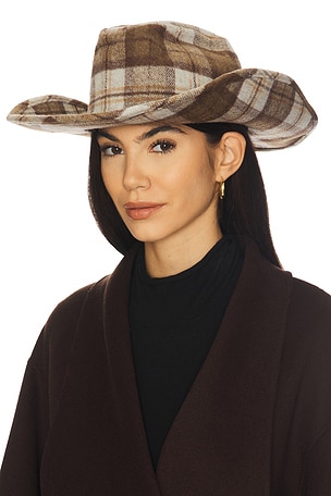 Plaid Cowboy Hat Understated Leather