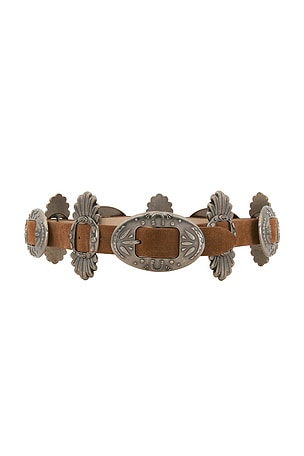 Concho Buckle Belt Understated Leather