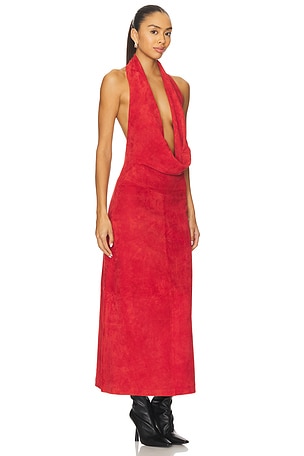 Understated Leather x REVOLVE Liv Maxi Dress in Chocolate