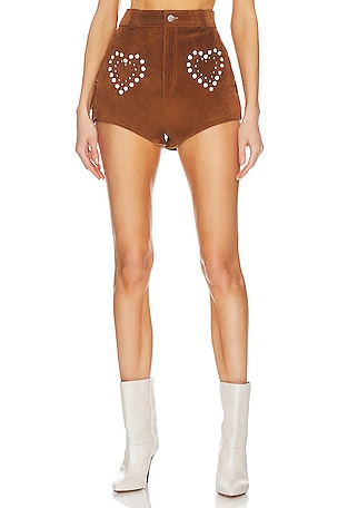 Dimestone Cowgirl Shorts Understated Leather