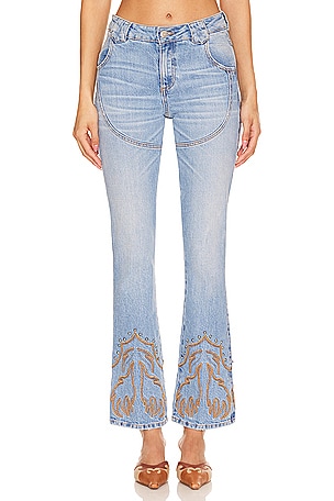 Western Stretch Jeans Understated Leather