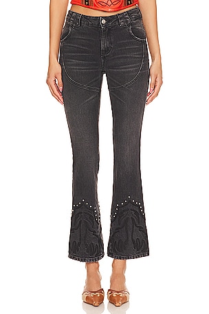 Western Stretch Jeans Understated Leather