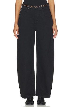 Back On The Horse Barrel Jeans Understated Leather