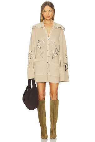 Possibilities Studded Cardigan Understated Leather