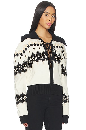 Understated Leather x REVOLVE Nordic Cowboy Sweater in Black,White