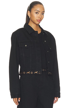 Understated Leather Back On The Horse Jacket in Black