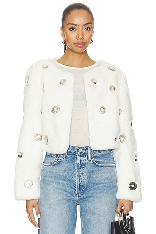 x REVOLVE Silver Tongue Coat Understated Leather