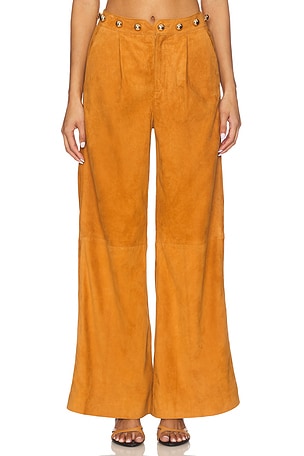 PANTALON DOME STUDDED Understated Leather