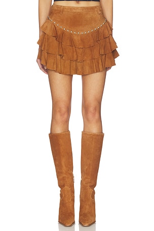 MINIFALDA FRILL Understated Leather