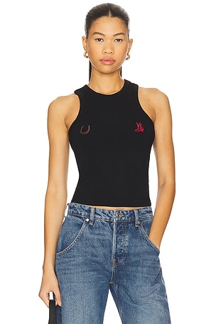 x REVOLVE Lucky Charm Tank Top Understated Leather