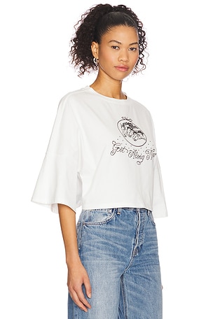 Understated Leather x REVOLVE Get Along Crop Top in White