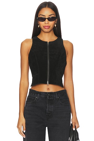 x REVOLVE Crazy Life Top Understated Leather