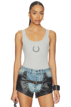 x REVOLVE Horseshoe Tank Top Understated Leather