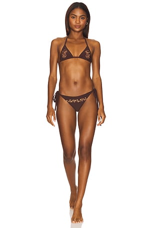 String Bikini Set Understated Leather