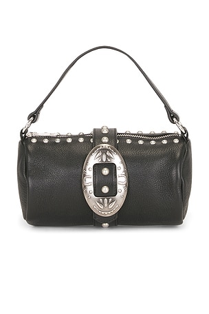 Mini Buckle Handbag Understated Leather